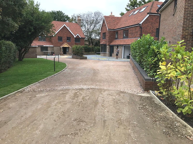 driveway tar and chip surface dressing Sussex